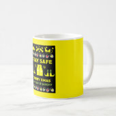 健康および安全クリスマスの贈り物 コーヒーマグカップ (正面右)