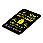 健康および安全クリスマスの贈り物 マグネット (左側)