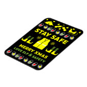 健康および安全クリスマスの贈り物 マグネット (左側)