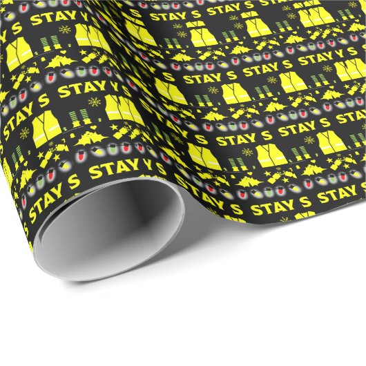 健康および安全クリスマスの贈り物 ラッピングペーパー (ロールコーナー)