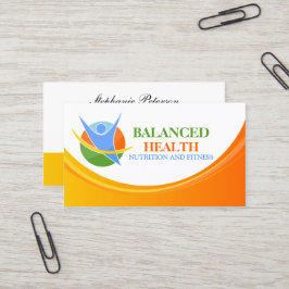 健康および栄養物のコーチ 名刺