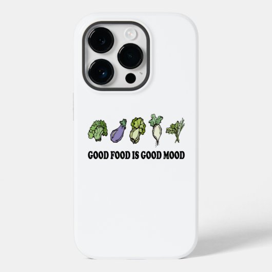 健康ことわざ良い食べ物は良い気分で健康食べである Case-Mate iPhoneケース (裏面)