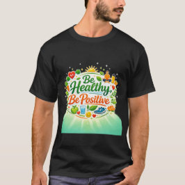 健康でポジティブな言葉 Tシャツ