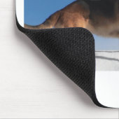 健康で幸せなドイツの羊飼い犬 マウスパッド (コーナー)