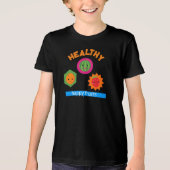 健康で幸せな果物 トライブレンドＴシャツ (正面)
