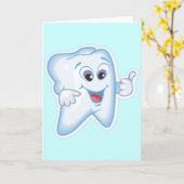 健康で幸せな歯 カード (黄色い花)