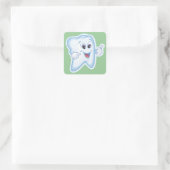 健康で幸せな歯 スクエアシール (バッグ)