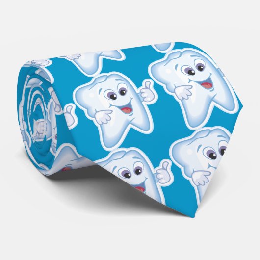 健康で幸せな歯 ネクタイ (ロール)