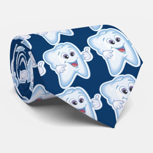 健康で幸せな歯 ネクタイ (ロール)