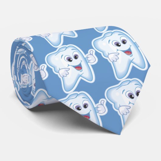 健康で幸せな歯 ネクタイ (ロール)