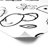 健康で強いパワーカラーリングポスター ポスター (コーナー)