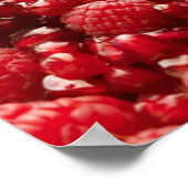 健康で栄養価の高い赤い果実 ポスター (角)