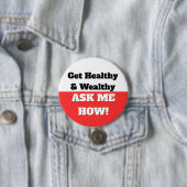 健康で裕福になる。頼何だ！ボタン 缶バッジ (インサイチュ)