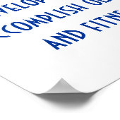 健康とエクササイズ動機 ポスター (角)