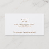 健康とフィットネスのロゴの名刺 名刺 (裏面)