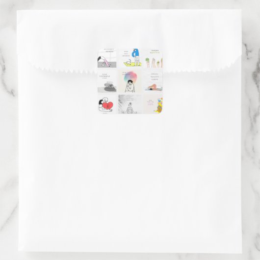 健康と健康 スクエアシール (バッグ)