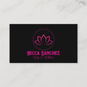 健康と健康qrコードヨガ 名刺 (正面)