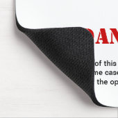 健康と安全のジョーク警告標識マウスパッド マウスパッド (コーナー)