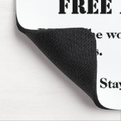 健康と安全！自宅標識からおもしろい作業 マウスパッド (コーナー)