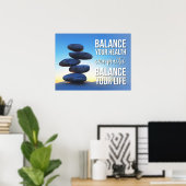 健康と生活のバランスをインスパイア取るカイロプラクティック ポスター (ホームオフィス)