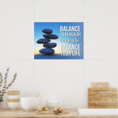 健康と生活のバランスをインスパイア取るカイロプラクティック ポスター (キッチン)