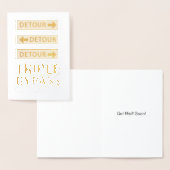 健康なすぐに三重のバイパス心臓手術の生存者を得て下さい 箔カード (ディスプレー)