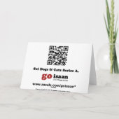 健康なすぐに病気のパグ犬を得て下さい カード (裏面)