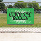 健康なすぐに緑を得て下さい 横断幕 (インサイチュ)