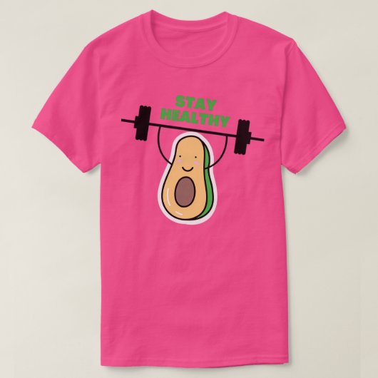健康なアボカド Tシャツ (デザイン正面)