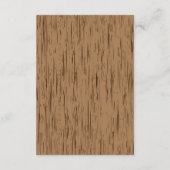 健康なエンクロージャカードを望む素朴な結婚式 エンクロージャーカード (裏面)