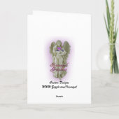 健康なカードにおもしろいなアヒルを得て下さい カード (裏面)