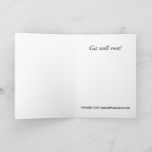 健康なカードをすぐに得て下さい。 車椅子のおもしろいな祖父 カード (内部)