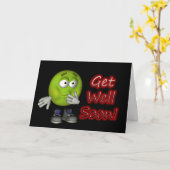 健康なカードをとのすぐに得て下さい カード (黄色い花)