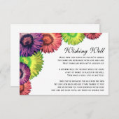 健康なカードを望む粋な春の花のモダン エンクロージャーカード (正面/裏面)