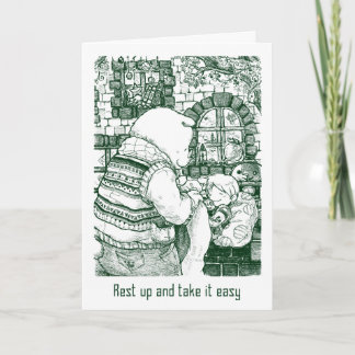 健康なカード-昼寝--をすぐに得て下さい カード