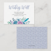 健康なカード|紫色の花の希望 エンクロージャーカード (正面/裏面)