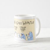 健康なスカラベ コーヒーマグカップ (正面右)