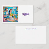 「健康なスマイルが一番美しい」 名刺 (正面/裏面)