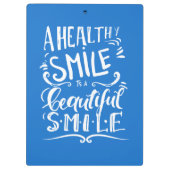 健康なスマイルは美しいスマイルです クリップボード (裏面)