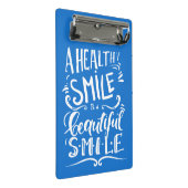 健康なスマイルは美しいスマイルです ミニクリップボード (アングル)