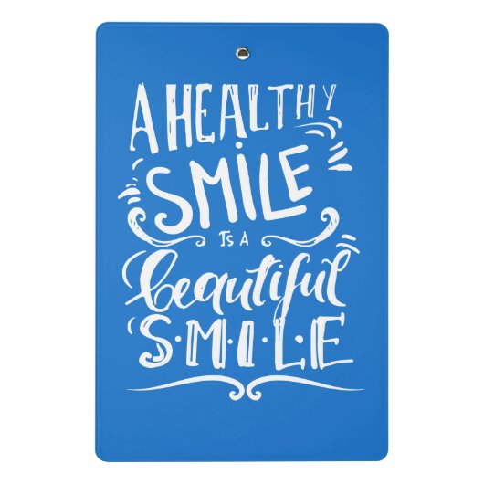健康なスマイルは美しいスマイルです ミニクリップボード (裏面)