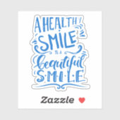 健康なスマイルは美しいスマイル シール (シート)