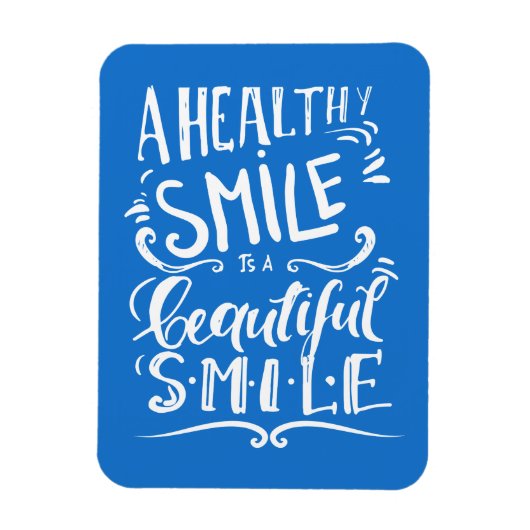 健康なスマイルは美しいスマイル マグネット (縦)