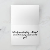 健康なチキンスープカードをすぐに得て下さい カード (内部)