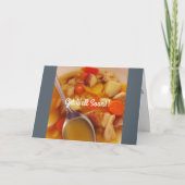 健康なチキンスープカードをすぐに得て下さい カード (正面)