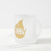 健康なハニーマグカップ フロストグラスマグカップ (正面右)