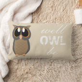 健康なフクロウはあります! -フクロウの枕 ランバークッション (ブランケット)