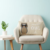 健康なフクロウはあります! -フクロウの枕 ランバークッション (椅子)