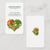 健康なフルーツ野菜のハートビジネス 名刺 (正面/裏面)