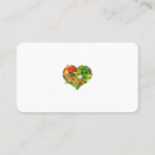 健康なフルーツ野菜のハートビジネス 名刺 (裏面)